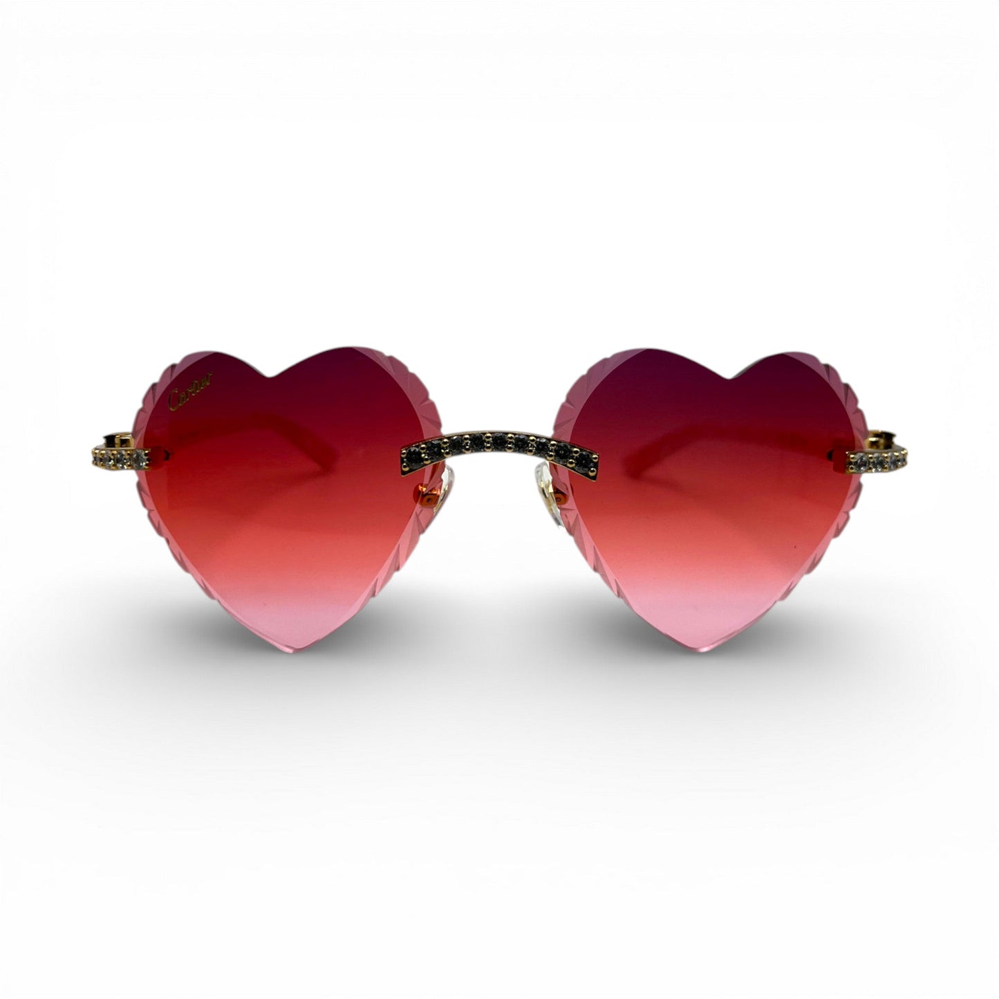 C Decor Sunglasses - 56-19 Custom Hearts Composite Marbles w/ Diamond Set (2026)
