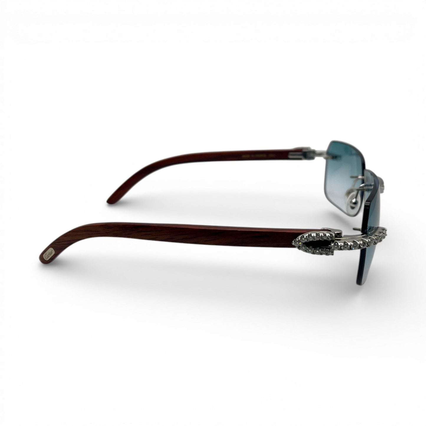 C Decor Iced - Custom Buffs & Woods Sunglasses w/ Diamonds Set (2020s) - Luxury Optical