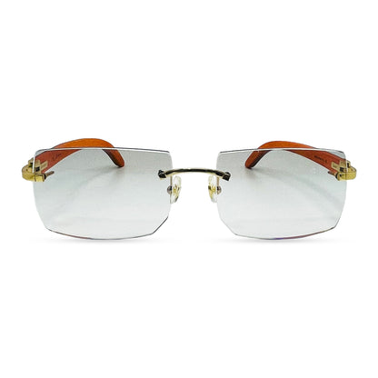 C Decor Woods - Rimless Wood Sunglasses (2010s) - Luxury Optical