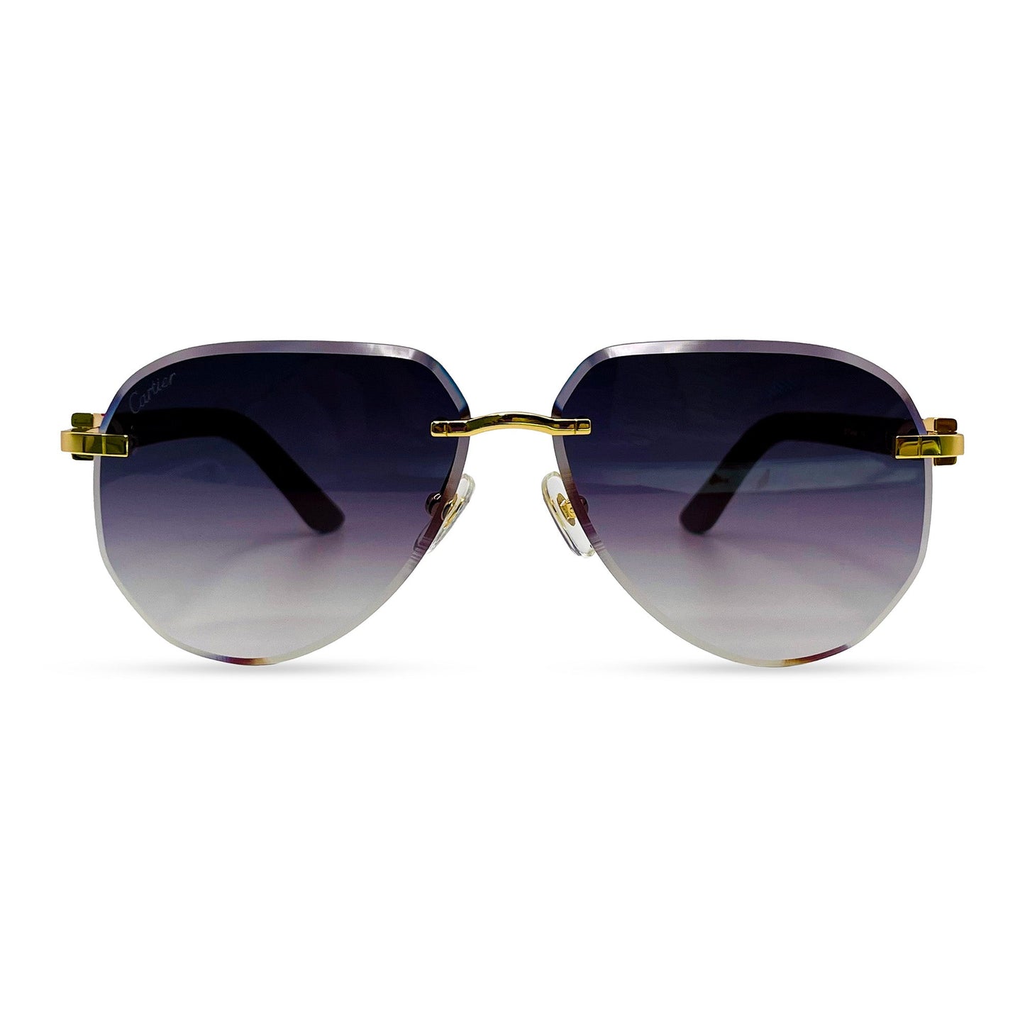 CT0440S C Decor Pilot Sunglasses - Gold Composite Marbles w/ Aviator Lenses