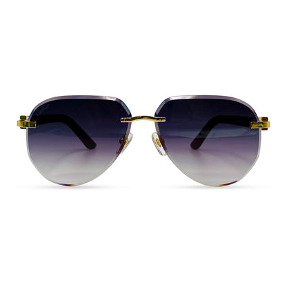 CT0440S C Decor Pilot Sunglasses - Gold Composite Marbles w/ Aviator Lenses