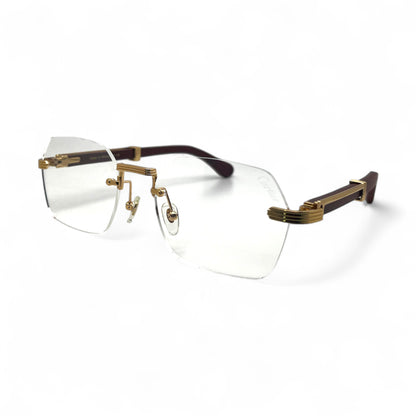 CT0362S Premiere - 56-21 Gold Brown Woods Eyeglasses (2023)