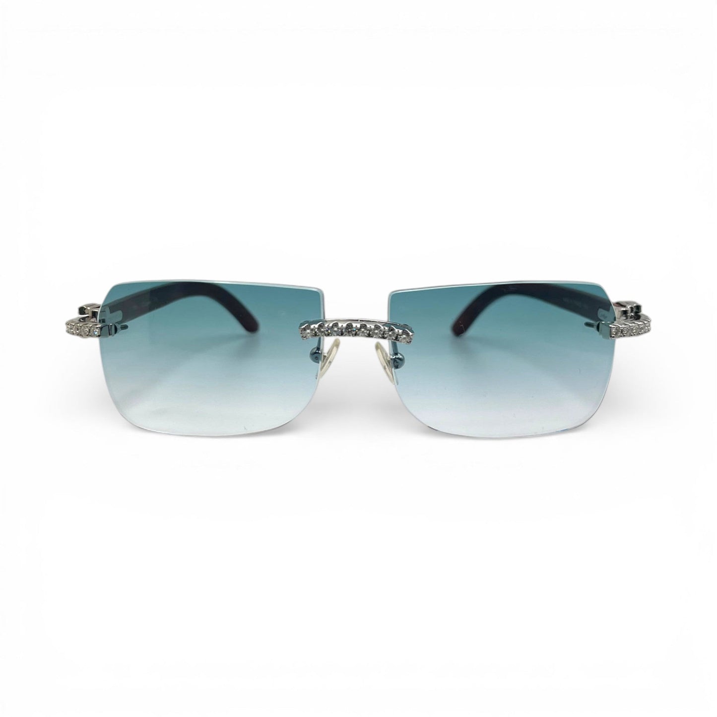 C Decor Iced - Custom Buffs & Woods Sunglasses w/ Diamonds Set (2020s) - Luxury Optical