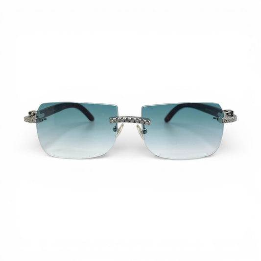 C Decor Iced - Custom Buffs & Woods Sunglasses w/ Diamonds Set (2020s) - Luxury Optical