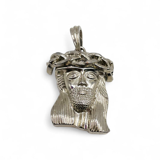 Christ Pendant - 18kt White Gold plated