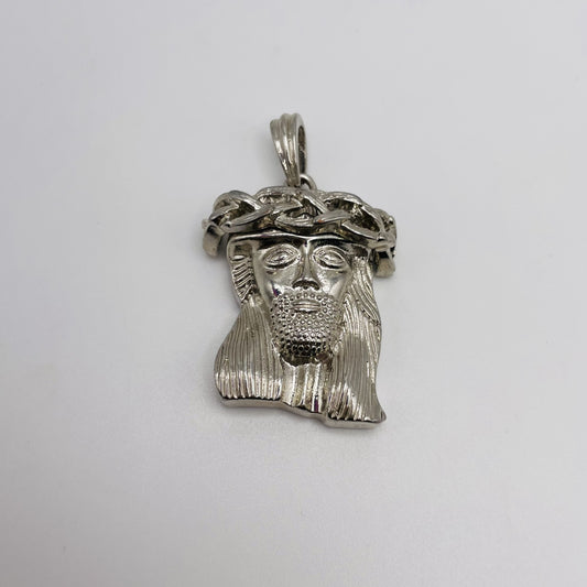 Christ Pendant - 18kt White Gold plated