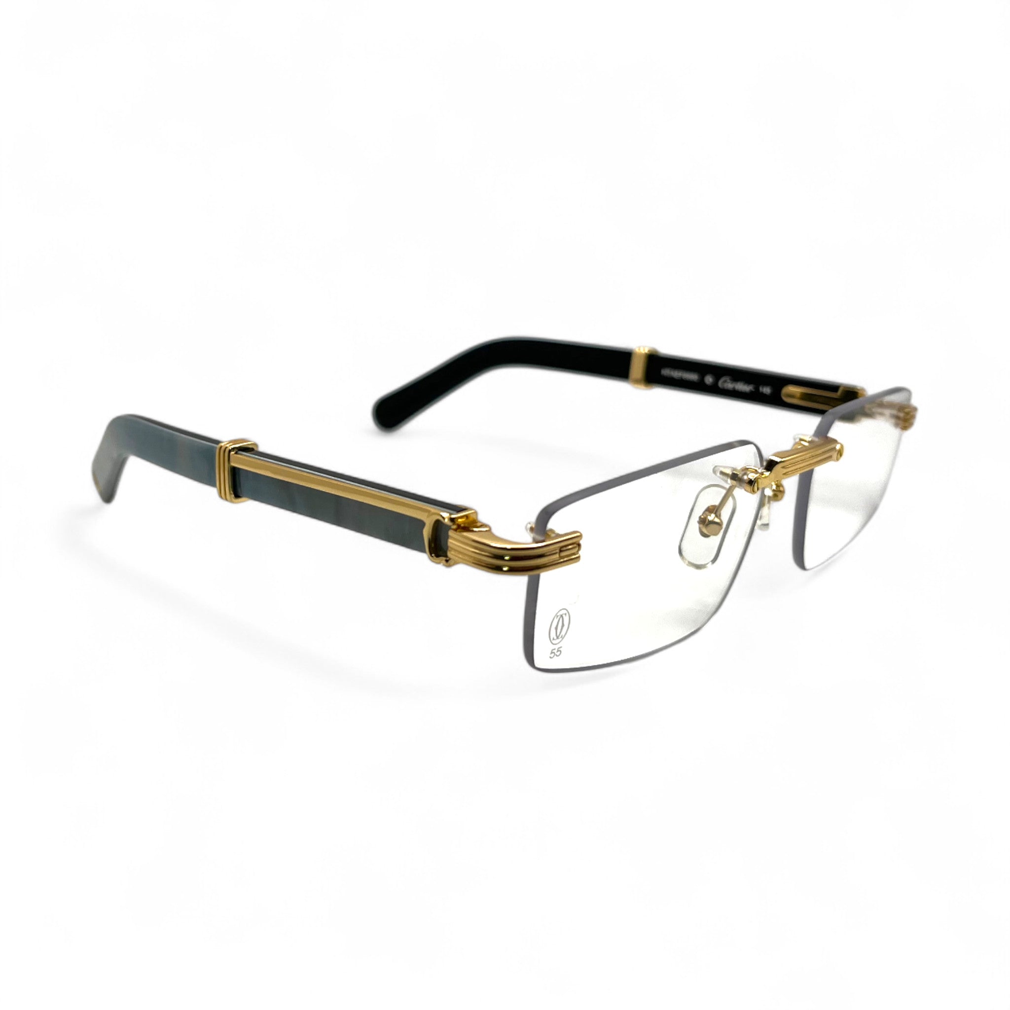 CT0485O Premiere - 55-18 C Decor Composite Marble Buffs Eyeglasses