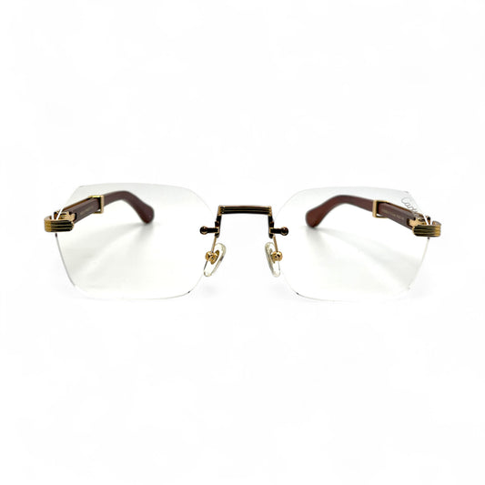 CT0362S Premiere - 56-21 Gold Brown Woods Eyeglasses (2023)