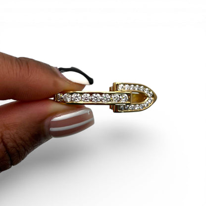 C Decor Moissanite Diamonds Round Channel Set - Gold