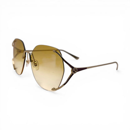 Gcci GG0651S-005 - Oversized Hexagonal Sunglasses