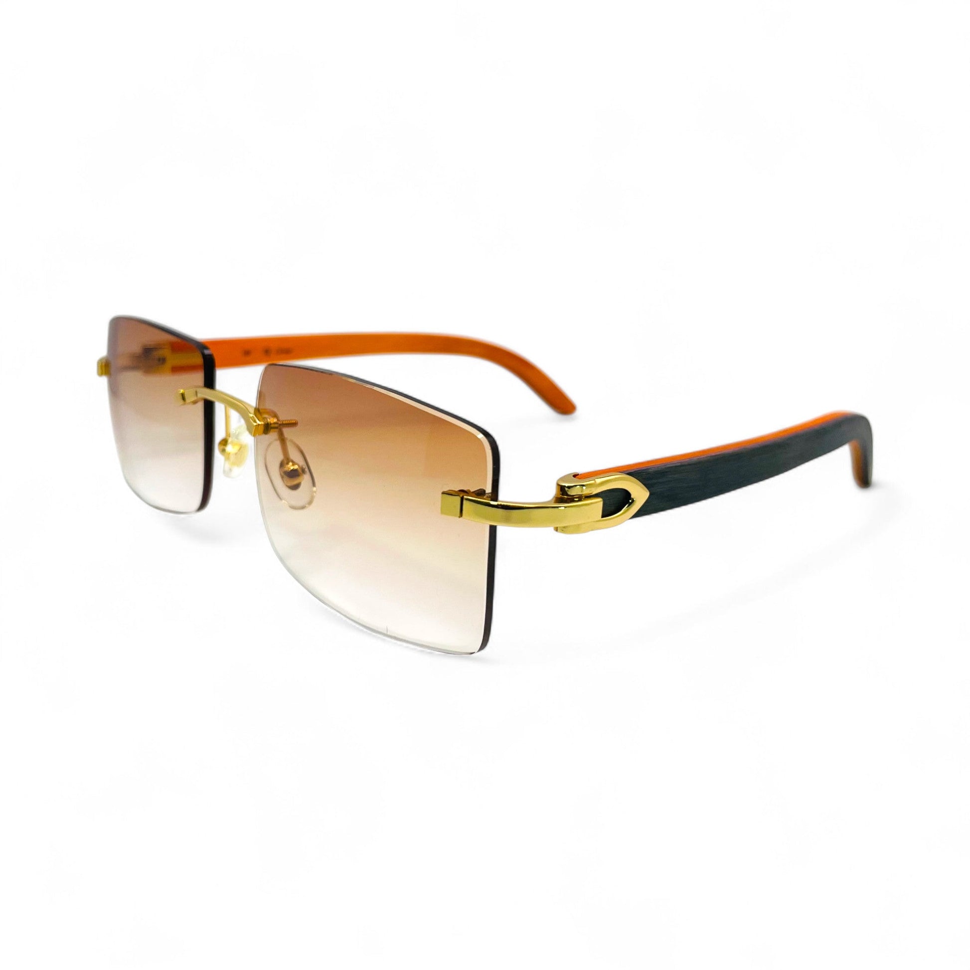 C Decor Woods - Rimless Wood Sunglasses (2010s) - Luxury Optical