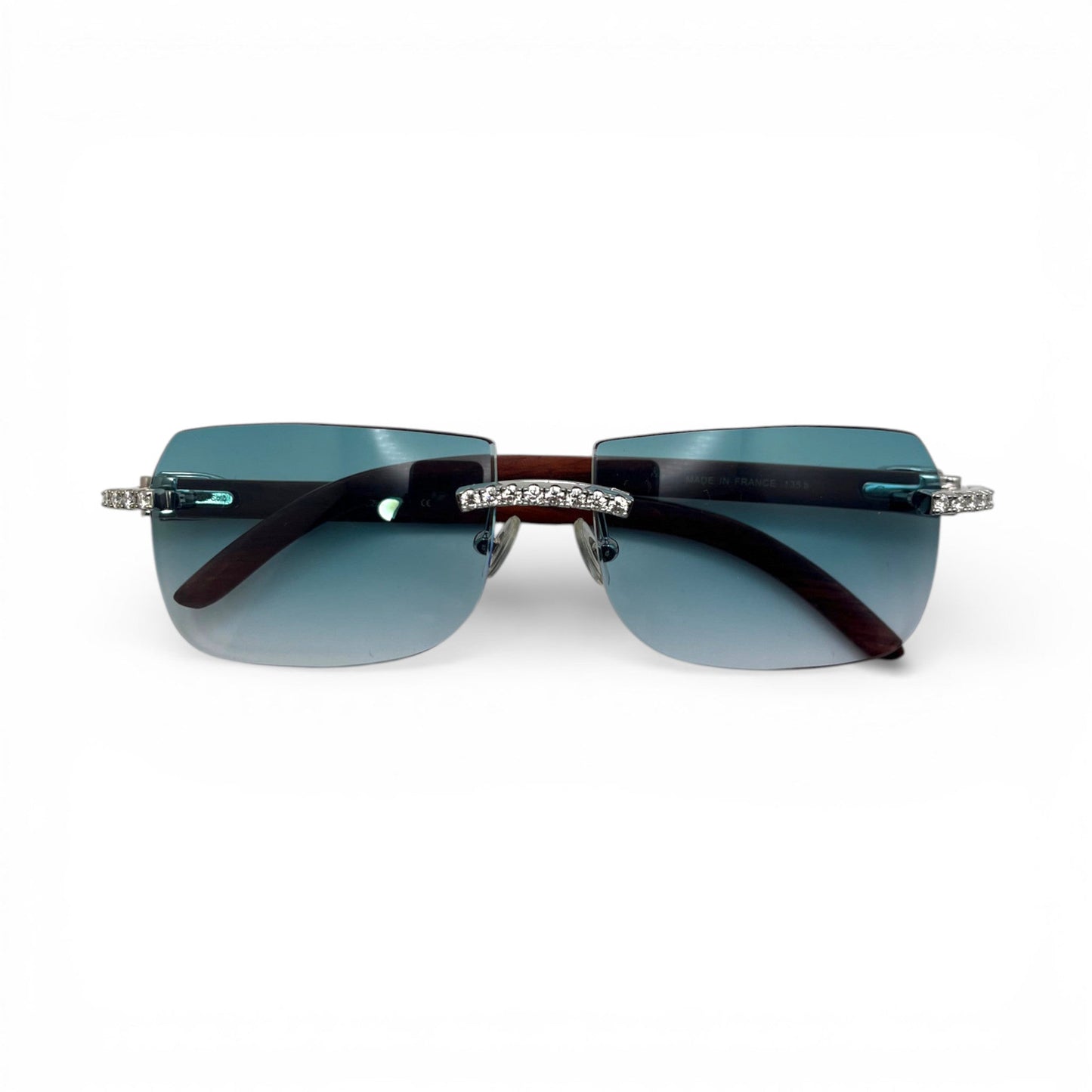C Decor Iced - Custom Buffs & Woods Sunglasses w/ Diamonds Set (2020s) - Luxury Optical