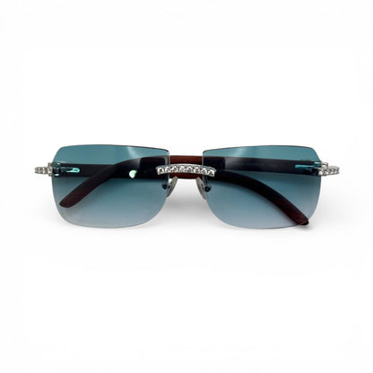 C Decor Iced - Custom Buffs & Woods Sunglasses w/ Diamonds Set (2020s) - Luxury Optical