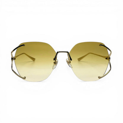 Gcci GG0651S-005 - Oversized Hexagonal Sunglasses