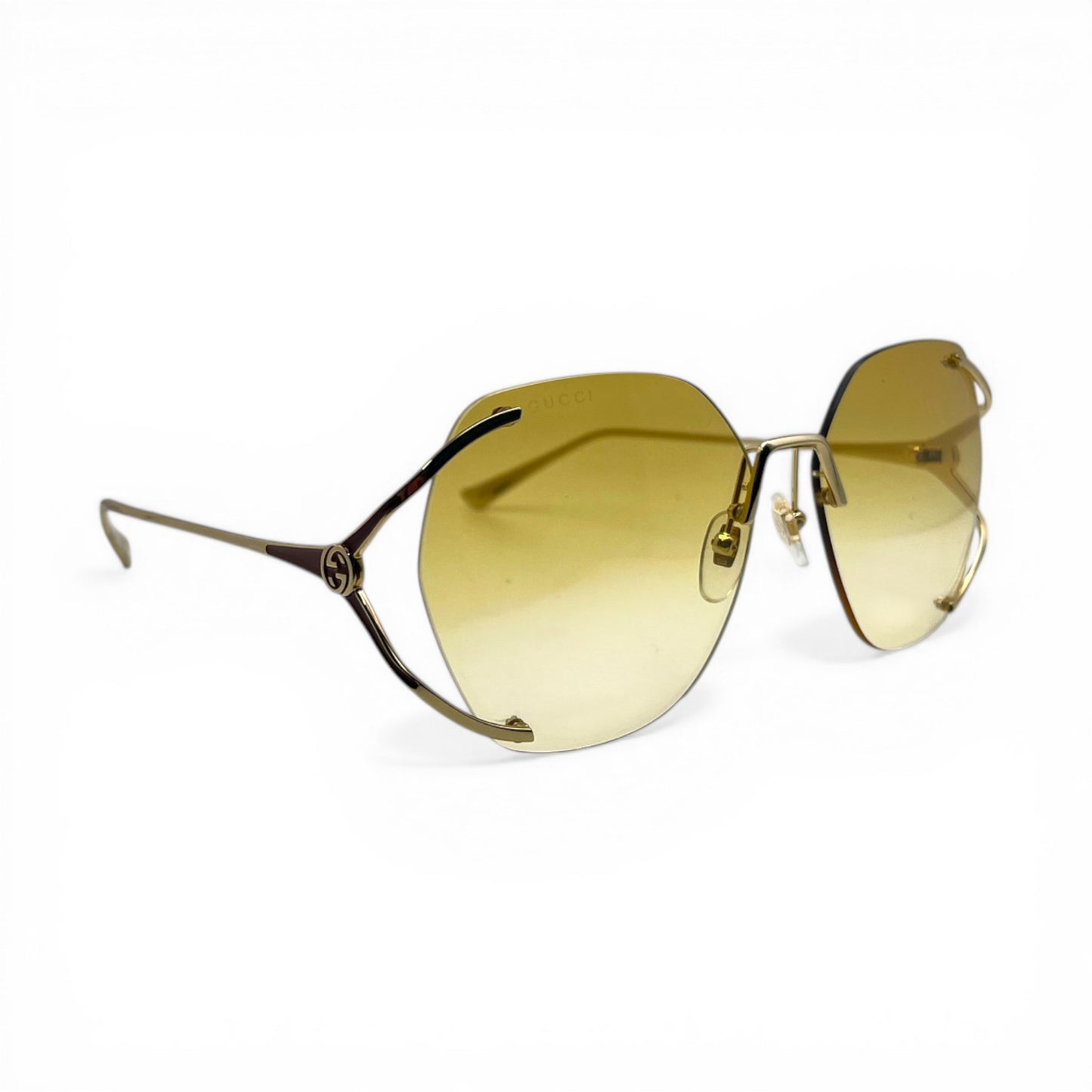 Gcci GG0651S-005 - Oversized Hexagonal Sunglasses