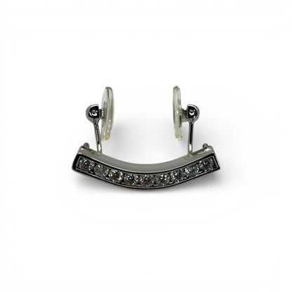 C Decor Moissanite Diamonds Round Channel Set - Silver