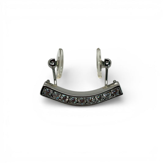 C Decor Moissanite Diamonds Round Channel Set - Silver