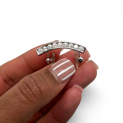 C Decor Moissanite Diamonds Round Channel Set - Silver