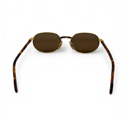 Authentic Cartier Lueur - Gold Tortoise Acetate Sunglasses w/ Brown Lenses (90s)