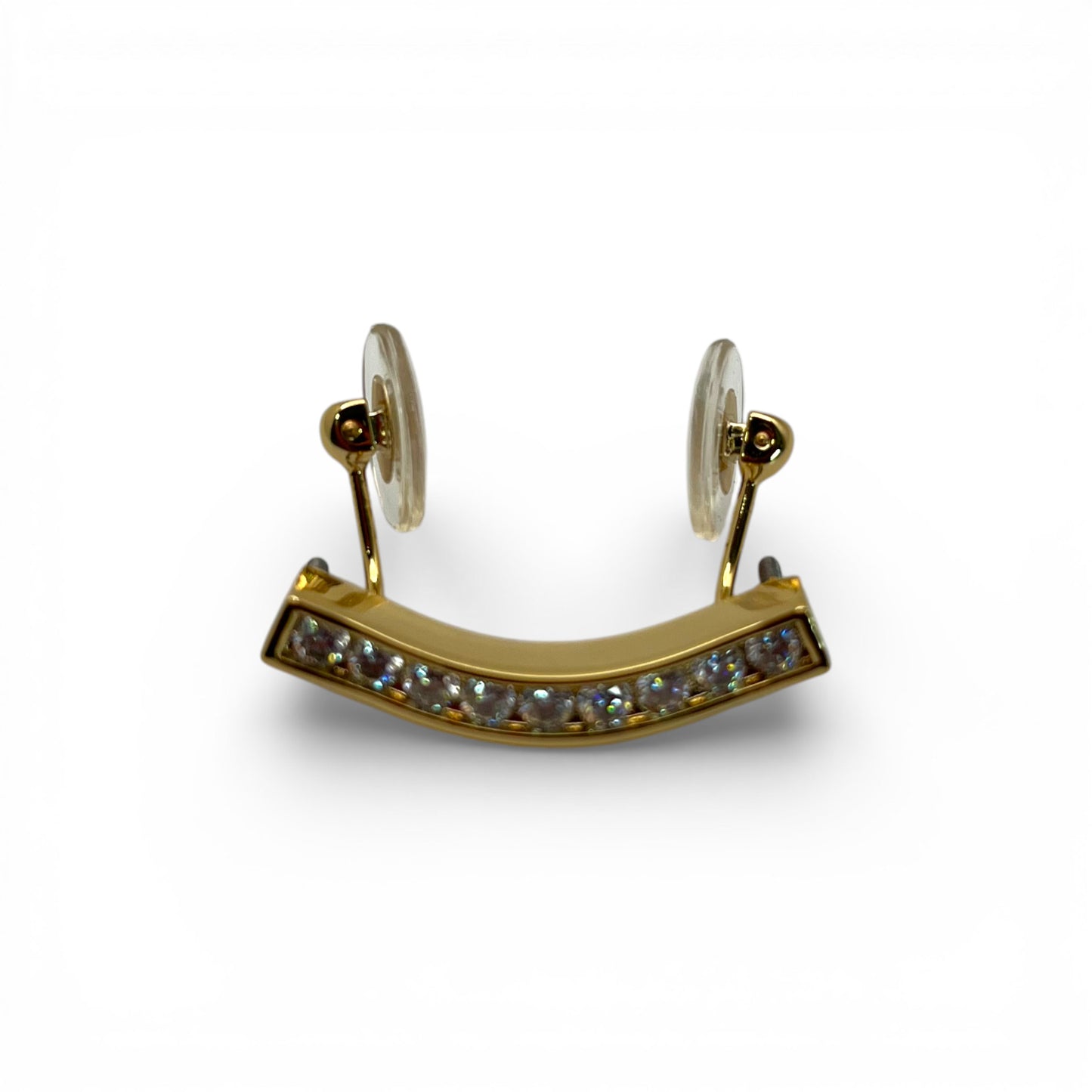 C Decor Moissanite Diamonds Round Channel Set - Gold