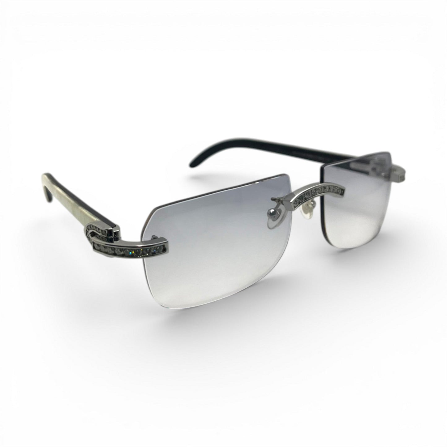 C Decor Iced - Custom Buffs & Woods Sunglasses w/ Diamonds Set (2020s) - Luxury Optical