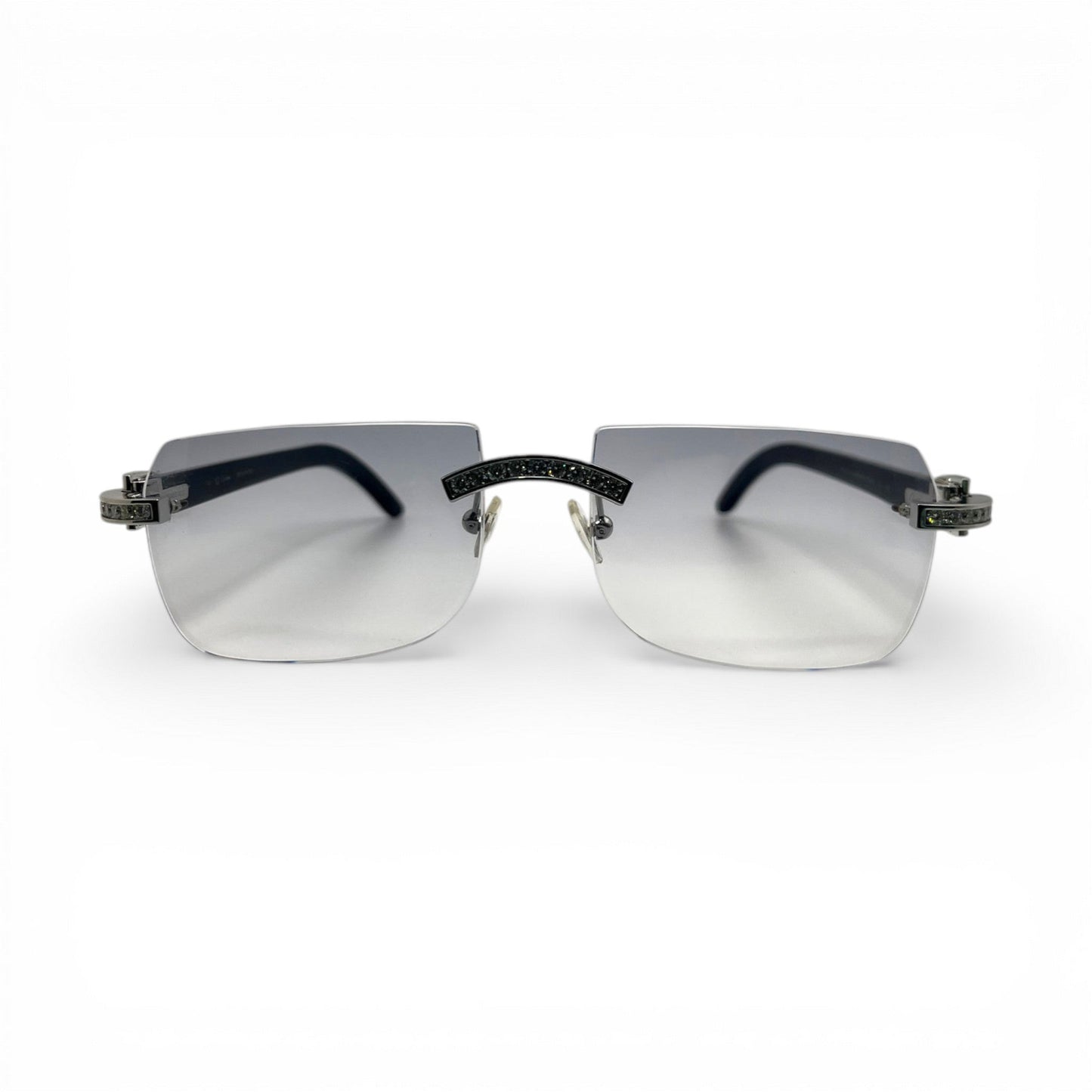 C Decor Iced - Custom Buffs & Woods Sunglasses w/ Diamonds Set (2020s) - Luxury Optical