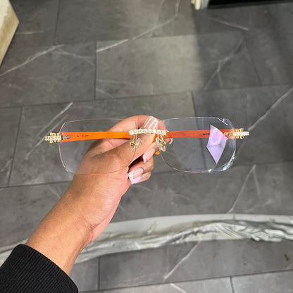 C Decor Iced - Custom Buffs & Woods Sunglasses w/ Diamonds Set (2020s) - Luxury Optical