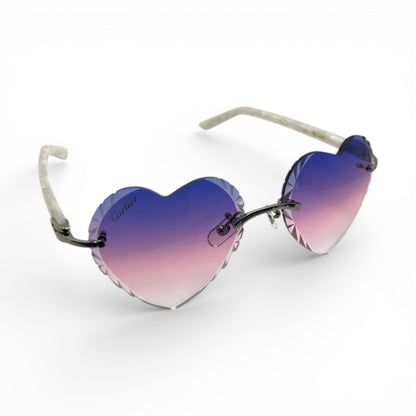 C Decor Sunglasses - 56-19 Custom Hearts Composite Marbles (2026)
