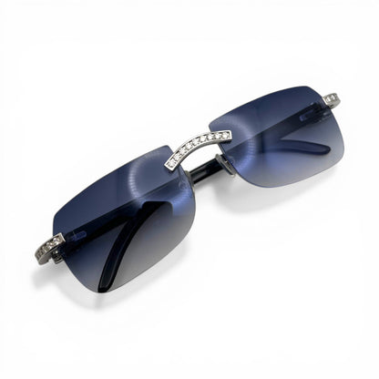 C Decor Iced (Moissanite - Cafr Genuine)- Custom Buffs & Woods Sunglasses & Diamonds Set (2020s) - Luxury Optical