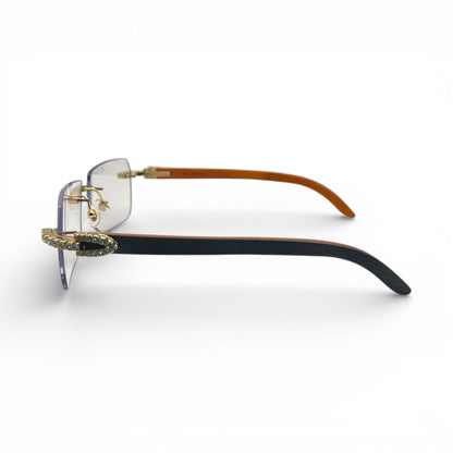 C Decor Iced - Custom Buffs & Woods Sunglasses w/ Diamonds Set (2020s) - Luxury Optical