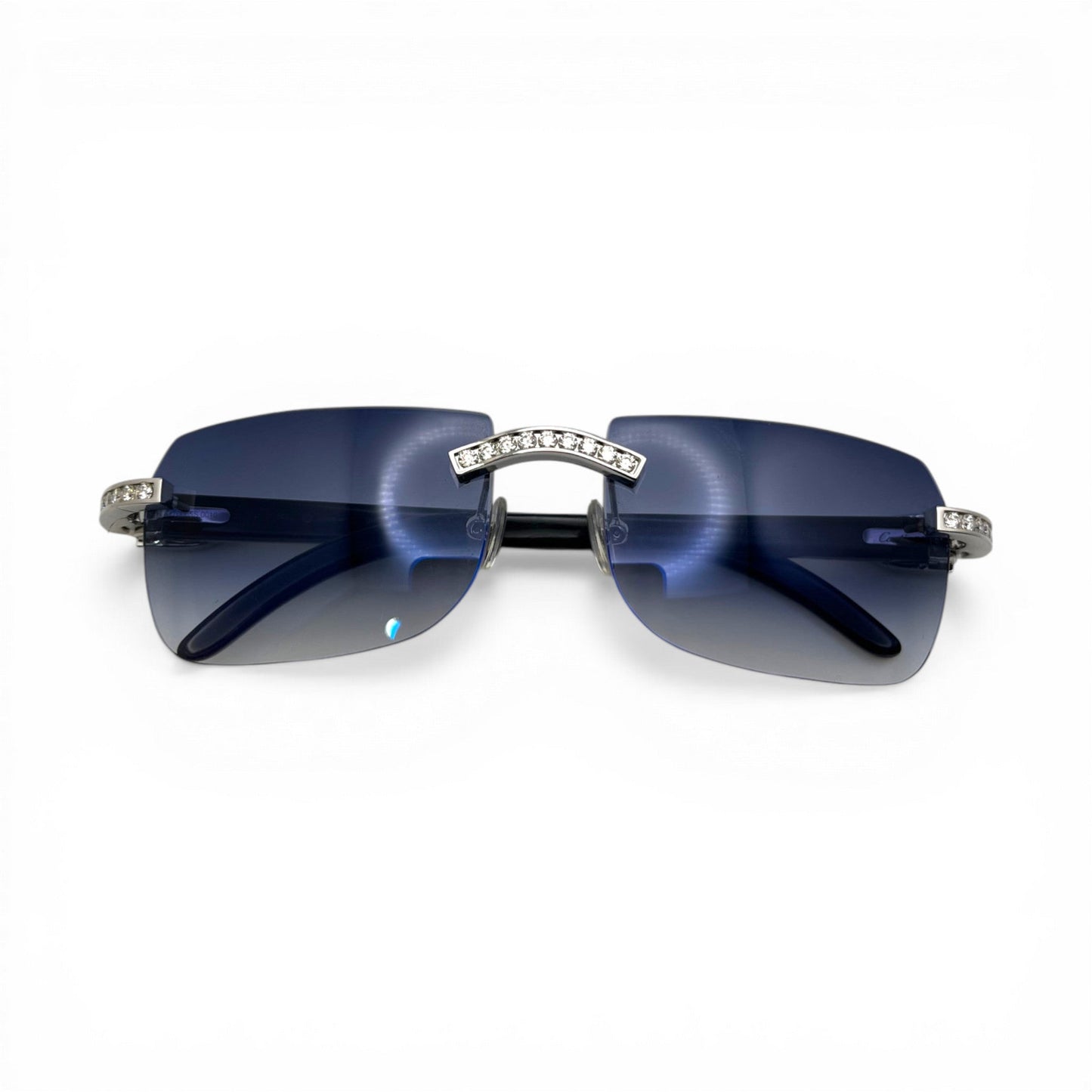 C Decor Iced (Moissanite - Cafr Genuine)- Custom Buffs & Woods Sunglasses & Diamonds Set (2020s) - Luxury Optical