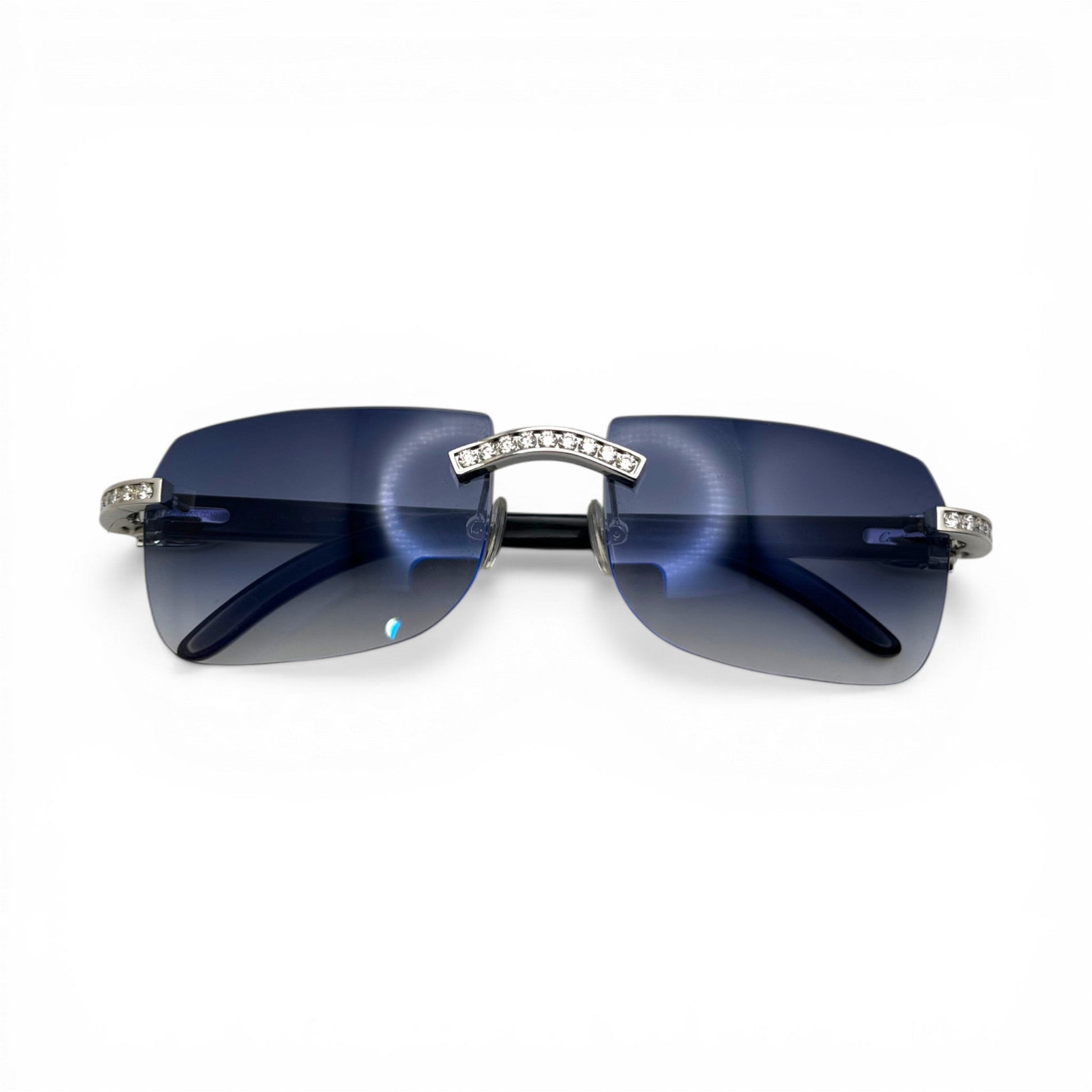 C Decor Iced (Moissanite - Cafr Genuine)- Custom Buffs & Woods Sunglasses & Diamonds Set (2020s) - Luxury Optical