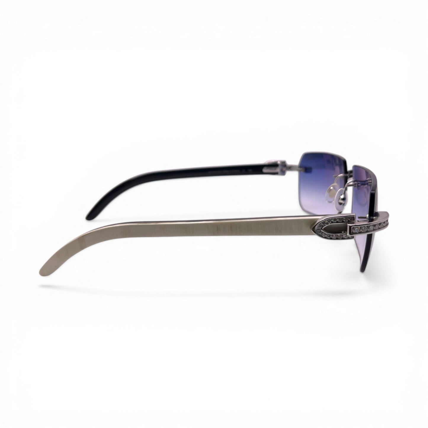 C Decor Iced (Moissanite - Cafr Genuine)- Custom Buffs & Woods Sunglasses & Diamonds Set (2020s) - Luxury Optical