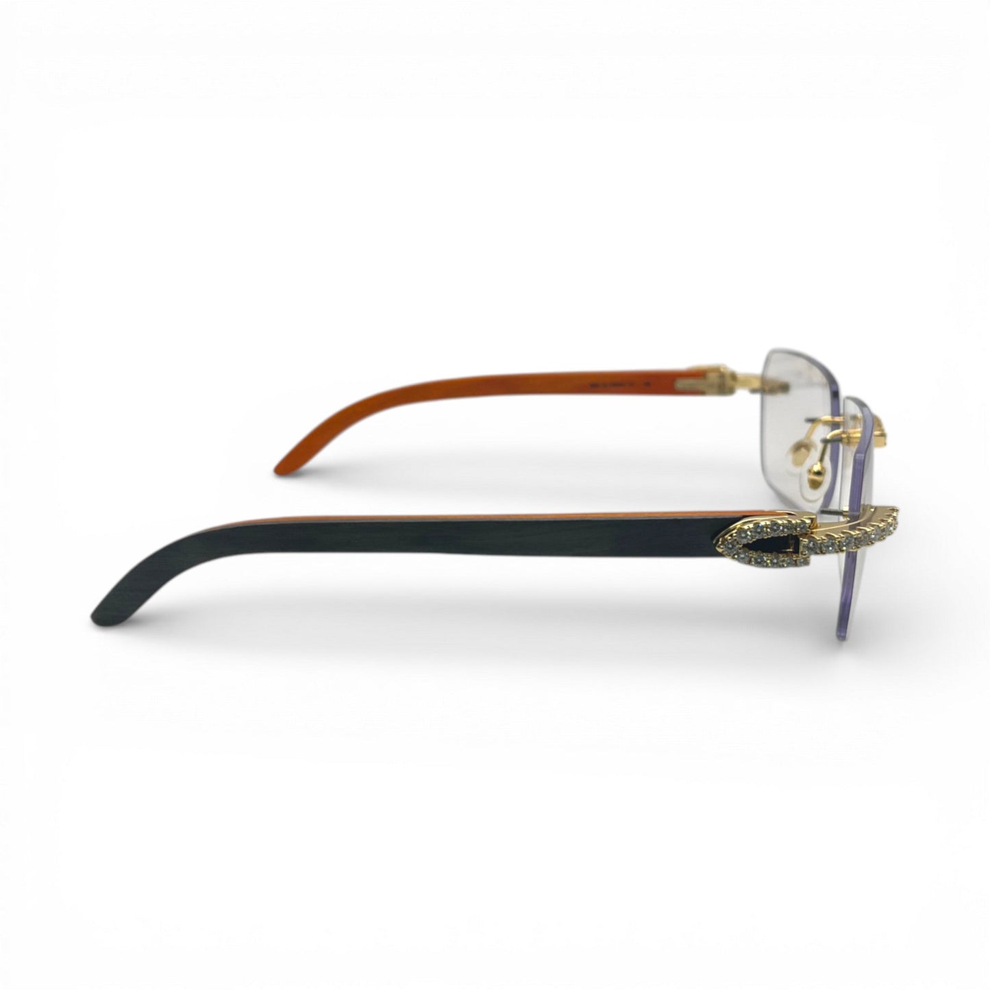 C Decor Iced - Custom Buffs & Woods Sunglasses w/ Diamonds Set (2020s) - Luxury Optical