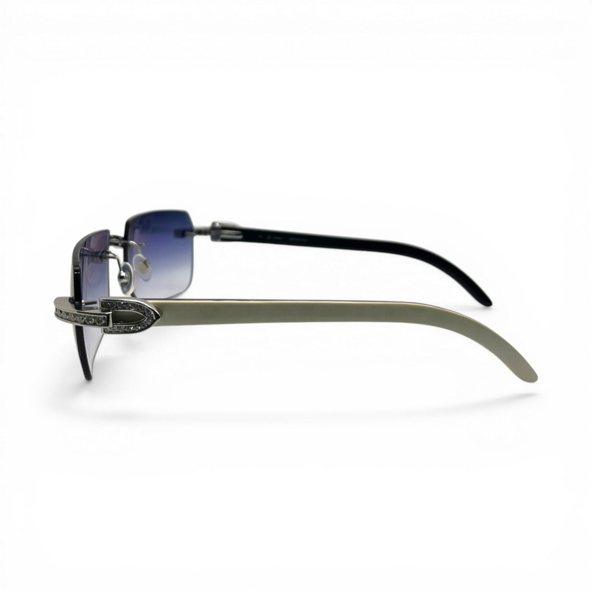 C Decor Iced (Moissanite - Cafr Genuine)- Custom Buffs & Woods Sunglasses & Diamonds Set (2020s) - Luxury Optical