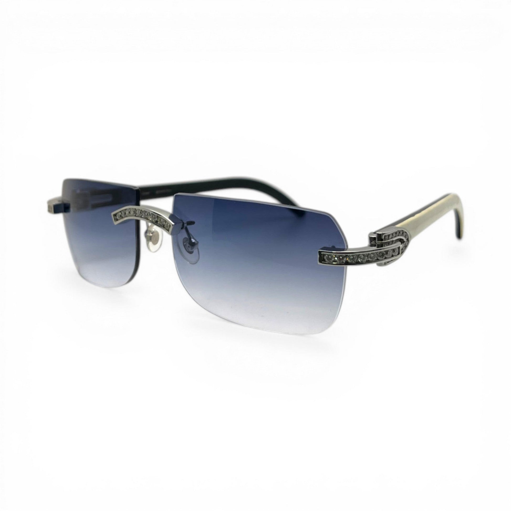 C Decor Iced (Moissanite - Cafr Genuine)- Custom Buffs & Woods Sunglasses & Diamonds Set (2020s) - Luxury Optical