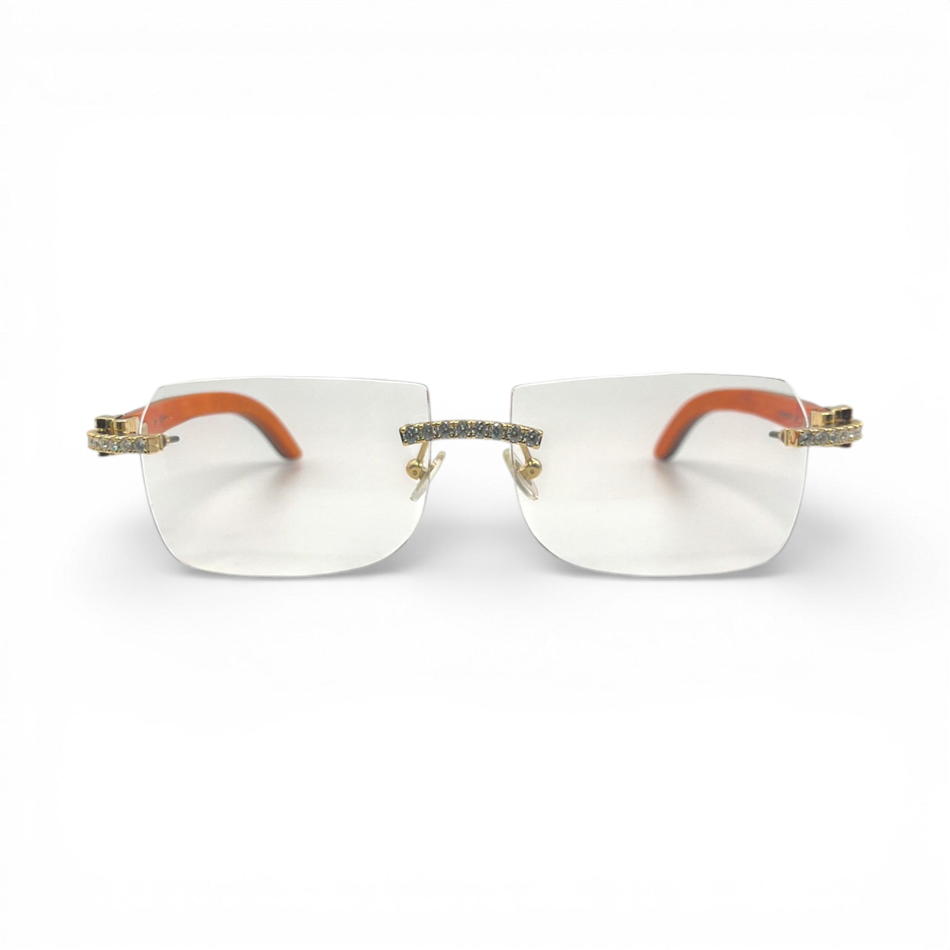 C Decor Iced - Custom Buffs & Woods Sunglasses w/ Diamonds Set (2020s) - Luxury Optical