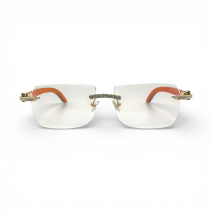 C Decor Iced - Custom Buffs & Woods Sunglasses w/ Diamonds Set (2020s) - Luxury Optical