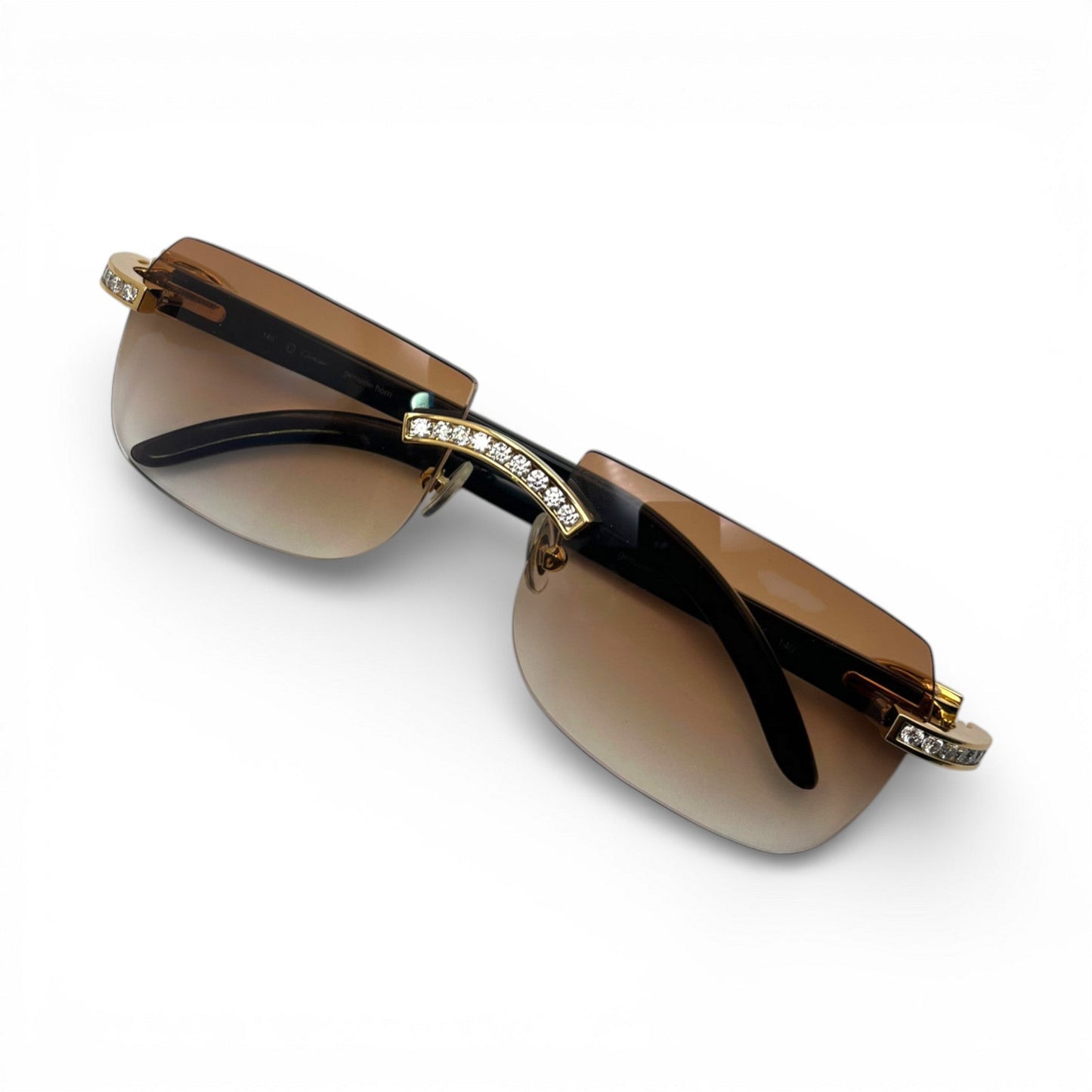 C Decor Iced - Custom Buffs & Woods Sunglasses w/ Diamonds Set (2020s) - Luxury Optical