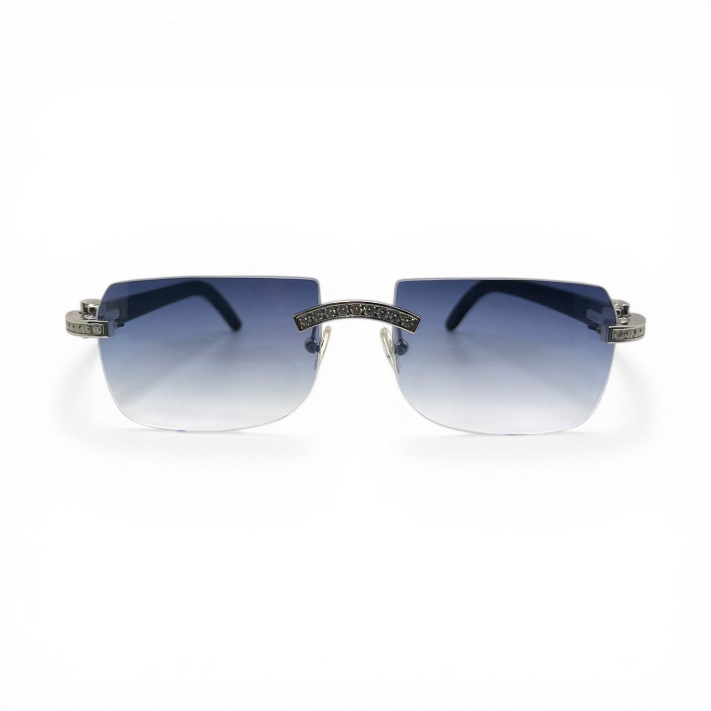 C Decor Iced (Moissanite - Cafr Genuine)- Custom Buffs & Woods Sunglasses & Diamonds Set (2020s) - Luxury Optical