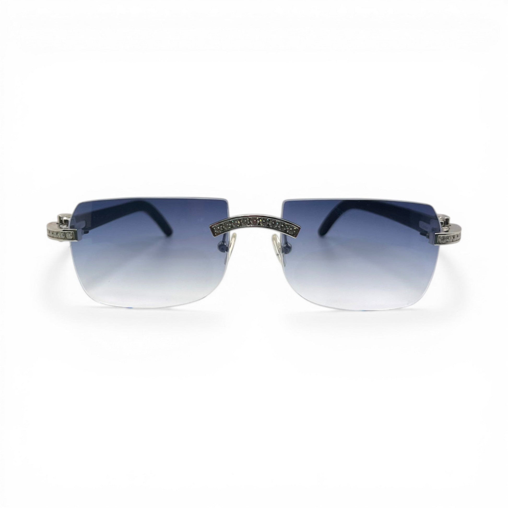C Decor Iced (Moissanite - Cafr Genuine)- Custom Buffs & Woods Sunglasses & Diamonds Set (2020s) - Luxury Optical