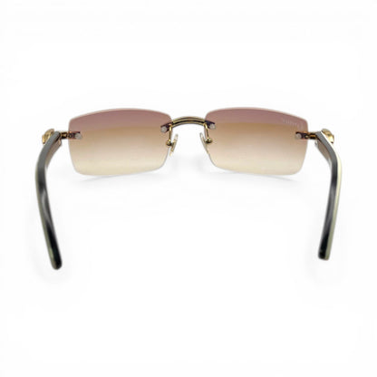 C Decor Iced (Moissanite - Cafr Genuine)- Custom Buffs & Woods Sunglasses & Diamonds Set (2020s) - Luxury Optical