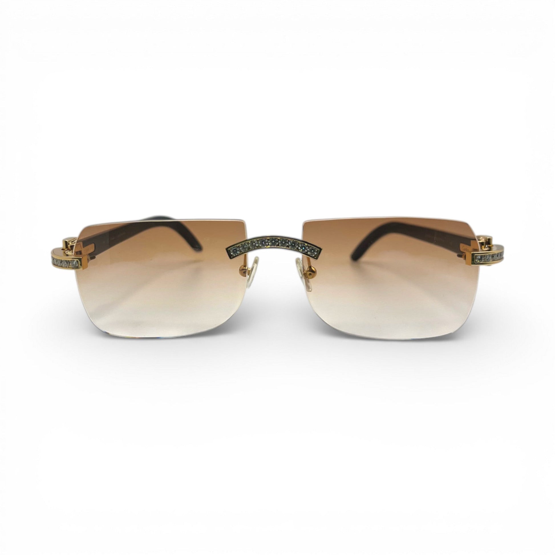 C Decor Iced - Custom Buffs & Woods Sunglasses w/ Diamonds Set (2020s) - Luxury Optical