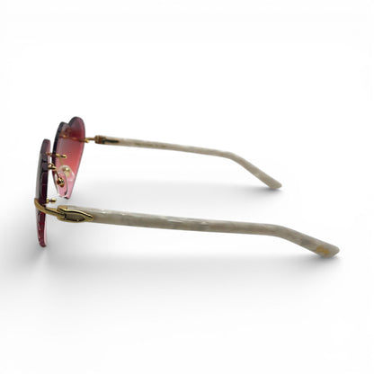 C Decor Sunglasses - 56-19 Custom Hearts Composite Marbles (2026)