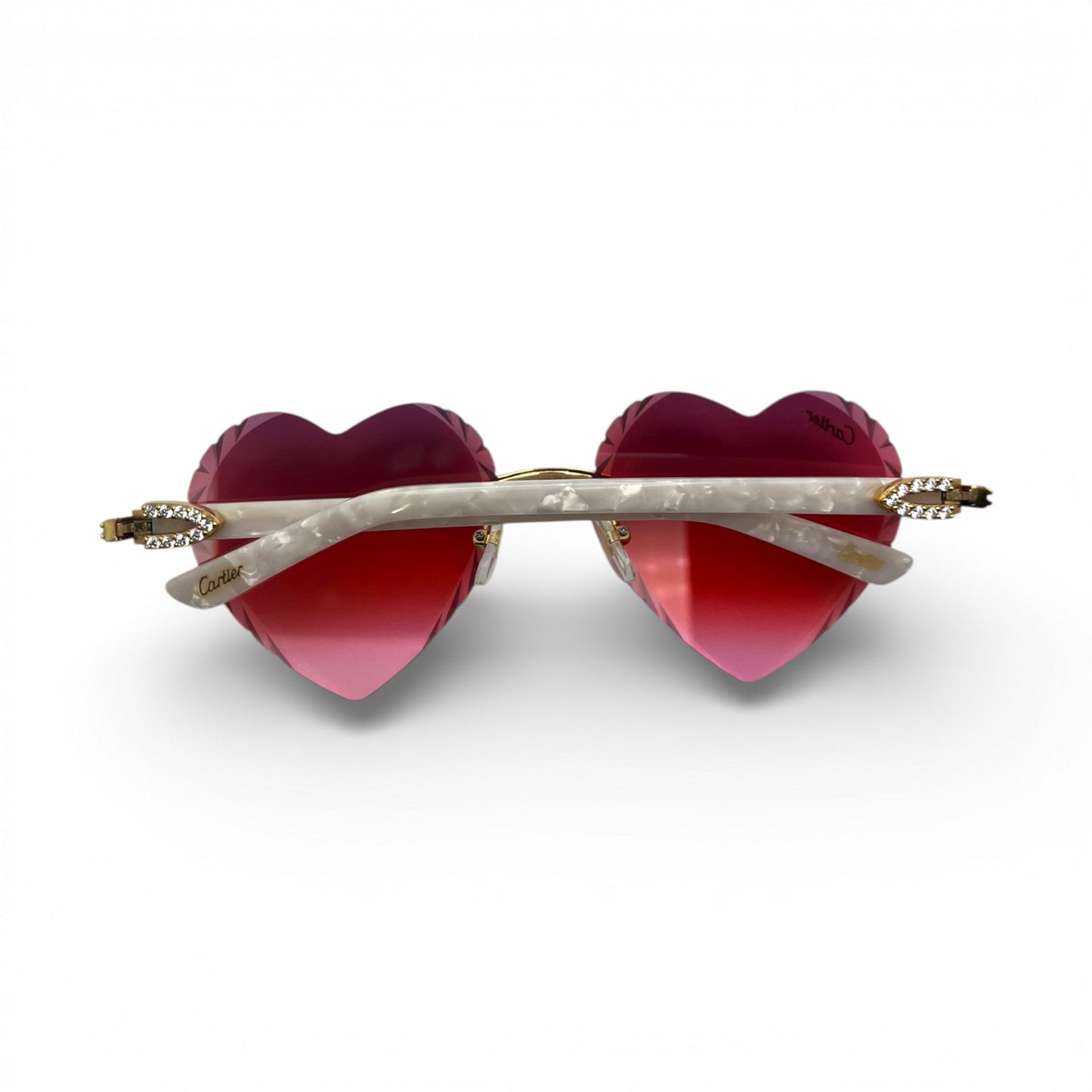 C Decor Sunglasses - 56-19 Custom Hearts Composite Marbles w/ Diamond Set (2026)