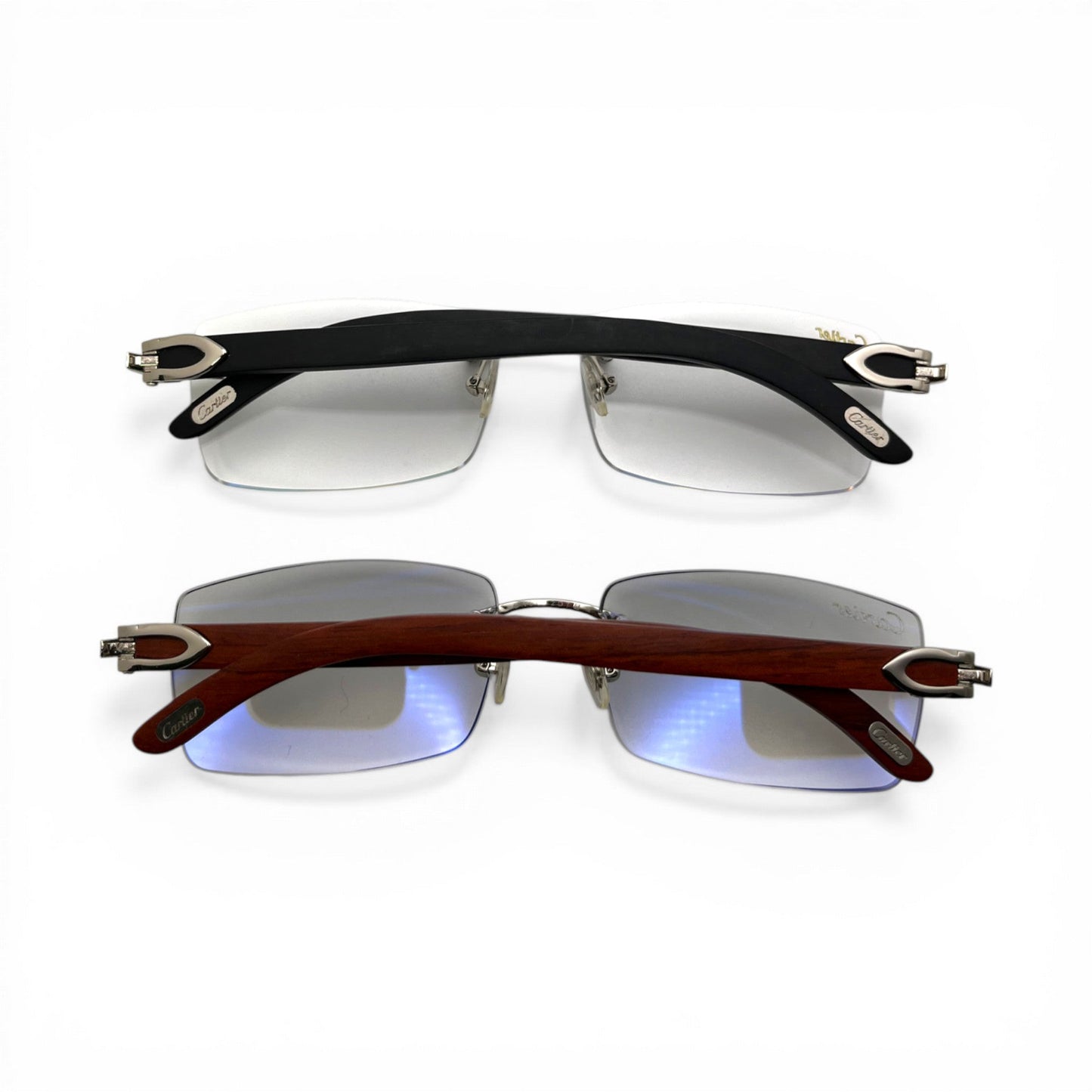 C Decor Woods - Silver Woods Sunglasses w/ Cart 1 Lenses (2010s) - Luxury Optical