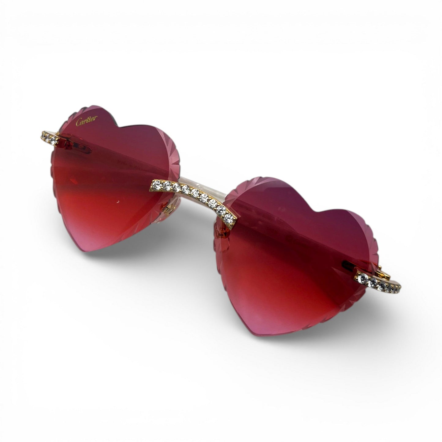 C Decor Sunglasses - 56-19 Custom Hearts Composite Marbles w/ Diamond Set (2026)