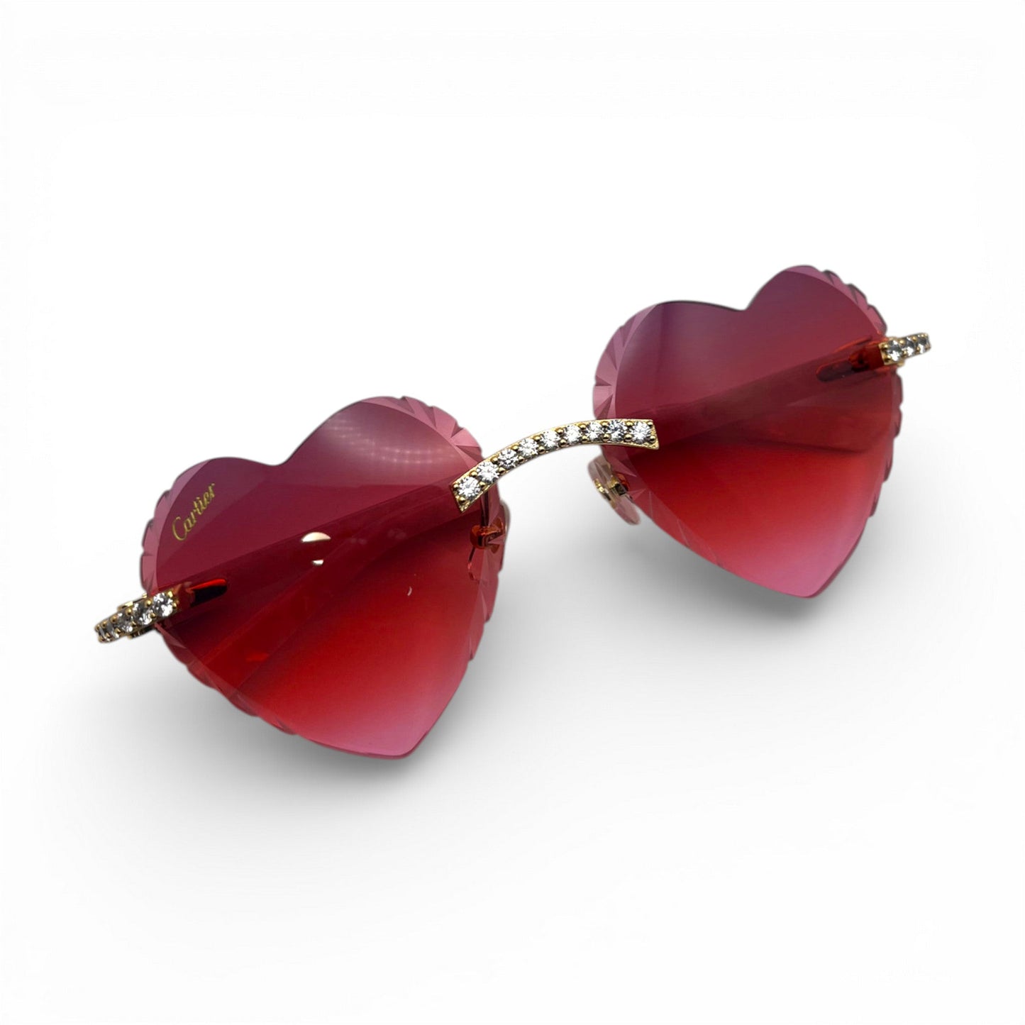 C Decor Sunglasses - 56-19 Custom Hearts Composite Marbles w/ Diamond Set (2026)