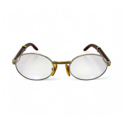 Authentic Cartier Giverny - Vintage Silver Dark Woods Sunglasses (90s)