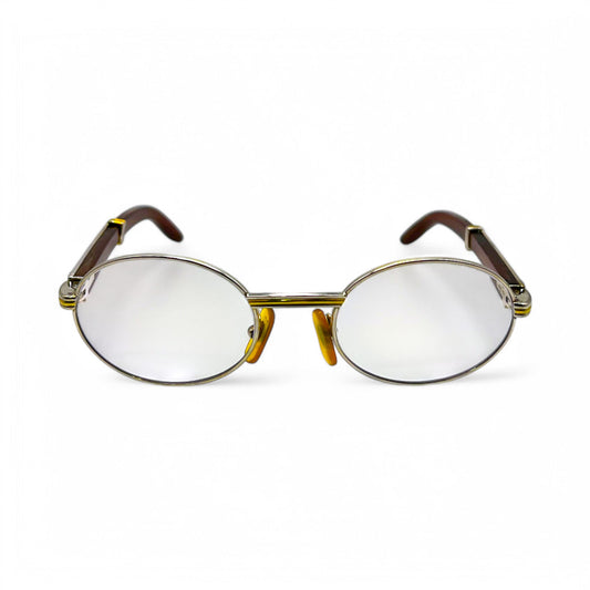 Authentic Cartier Giverny - Vintage Silver Dark Woods Sunglasses (90s)